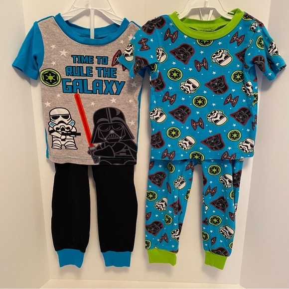 Star Wars Other - STAR Wars Toddler Boys Short Sleeve Darth Vader & Stormtroopers PJ Sets Size 3T